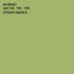 #A3B46C - Green Smoke Color Image